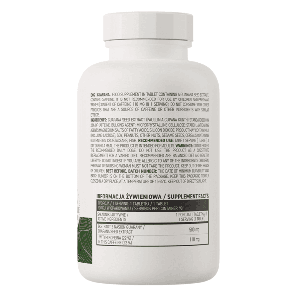 OstroVit Guarana VEGE 90 tabletek